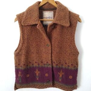 Western INDIGENOUS TSUNAMI COLLECTION button up vest Womens size S